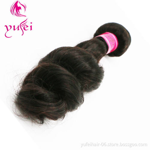 Loose wave crochet hair bundles with closure extensiones de cabello natural color